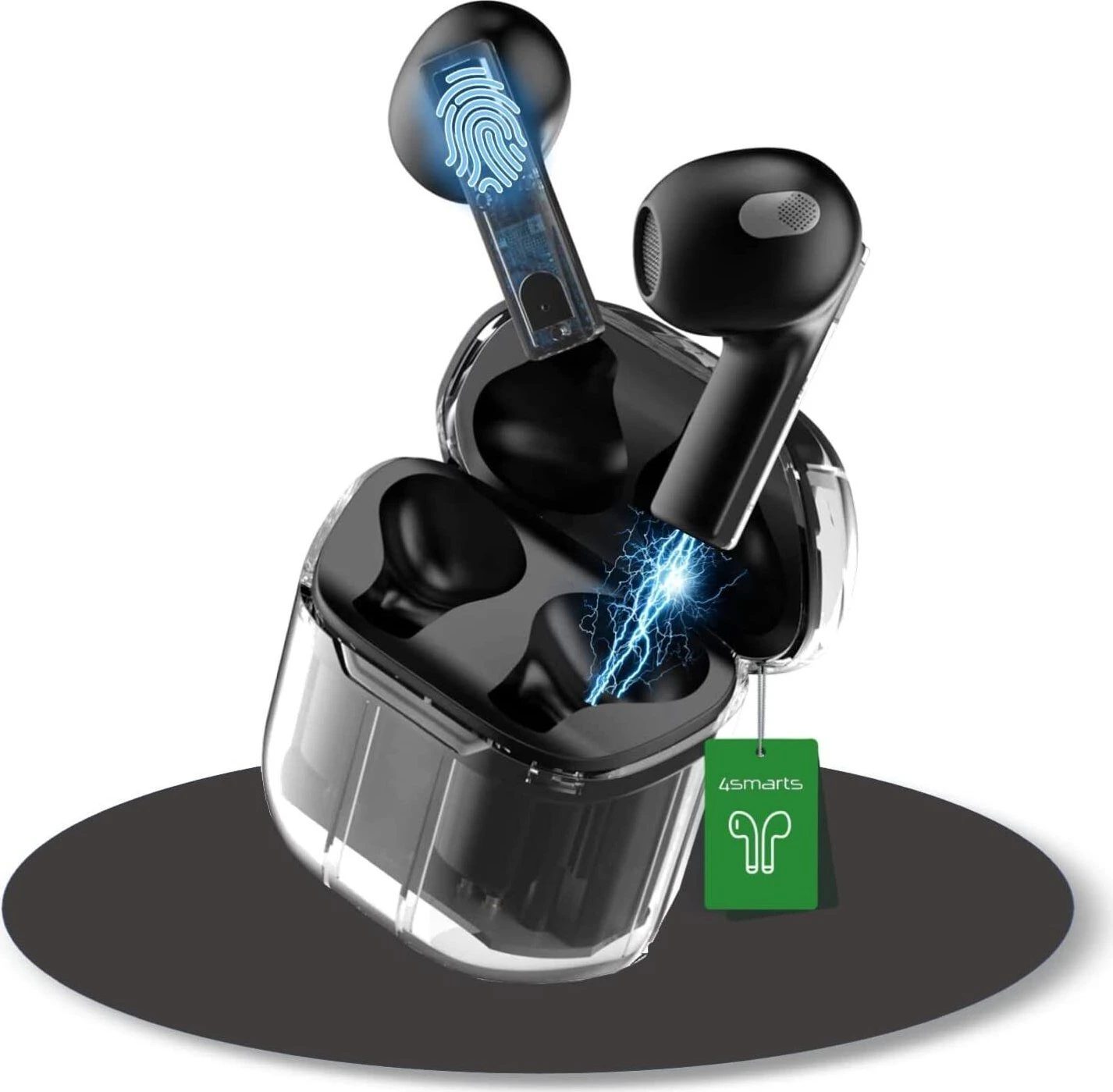 4smarts SkyBuds Lucid schwarz