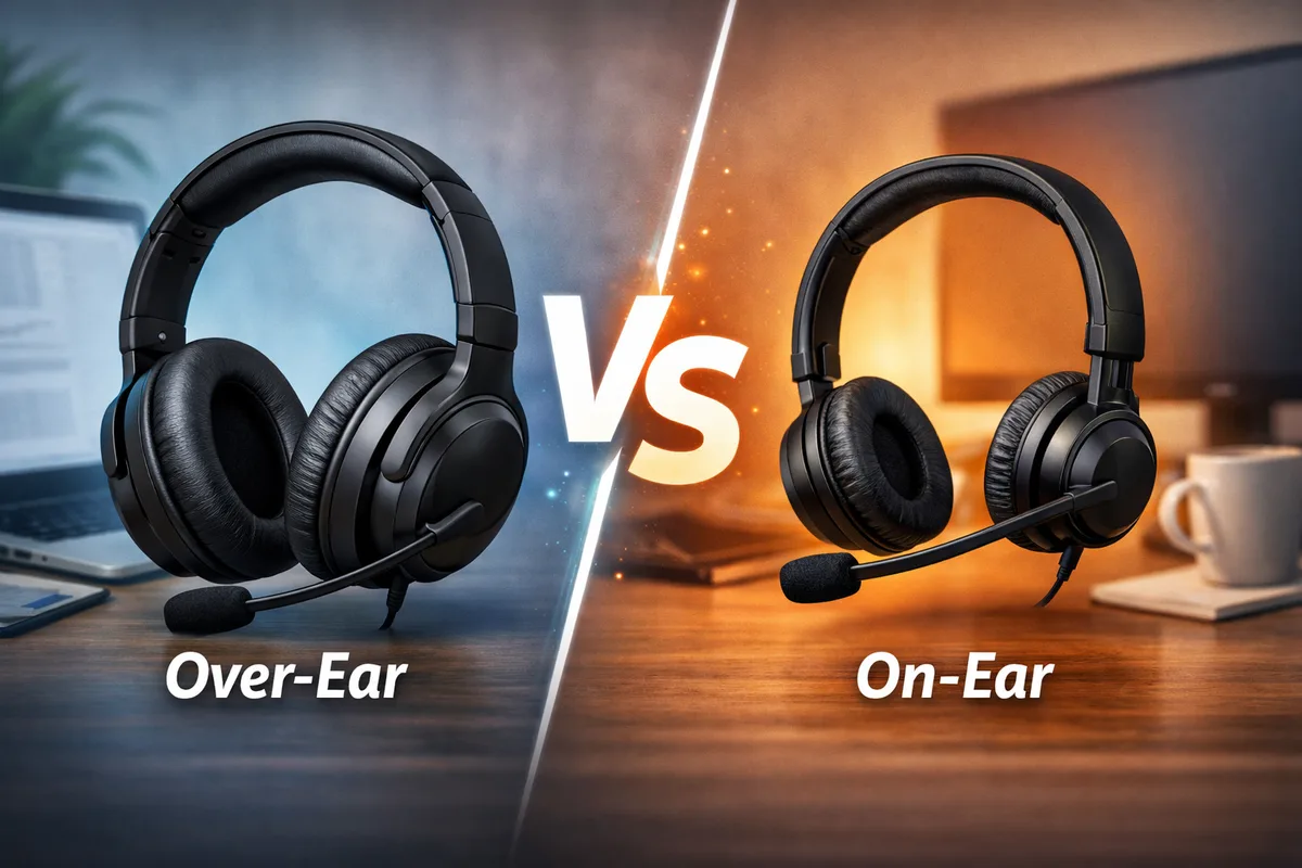 Over-Ear vs. On-Ear: Was passt besser fuer Homeoffice?